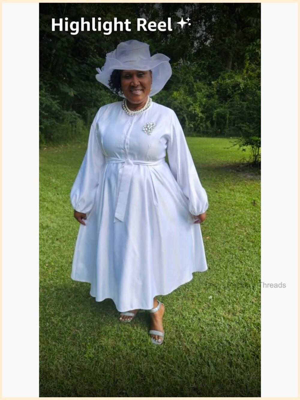 Long Sleeve Satin Dress Button Flowy A Line Formal Cocktail Dress with Belt - Picture 7 of 7